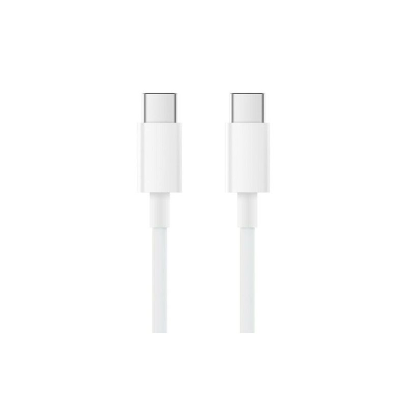 Cable USB Tipo C a Tipo C 5A, 1M Blanco