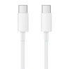 Cable USB Tipo C a Tipo C 5A, 1M Blanco