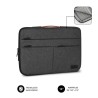 Funda Subblim Air Padding 360 Sleeve para Portátiles hasta 14"/ Gris oscuro