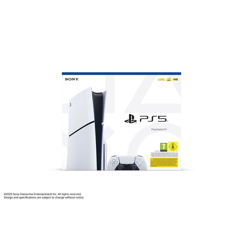 Sony PlayStation 5 Slim Standard 1 TB SSD Chasis D Blanco