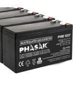 Batería Phasak PHB 1207 compatible con SAI/UPS PHASAK