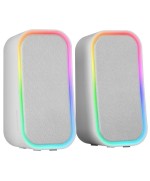 Altavoces con Bluetooth Mars Gaming MS-OM/ 20W/ 2.0 Blanco