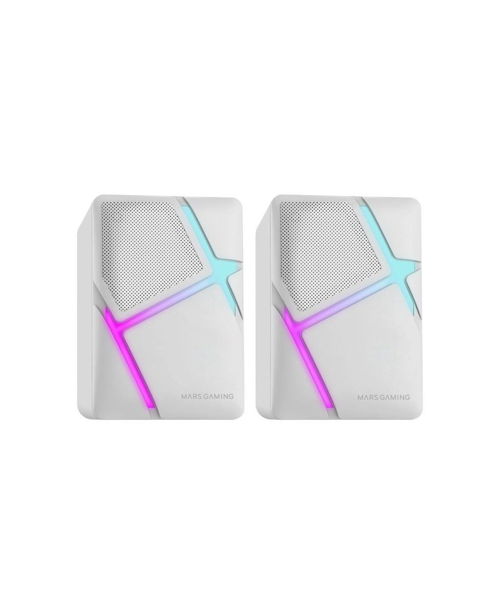Altavoces Mars Gaming MS-H/ 10W/ 2.0/ Blancos