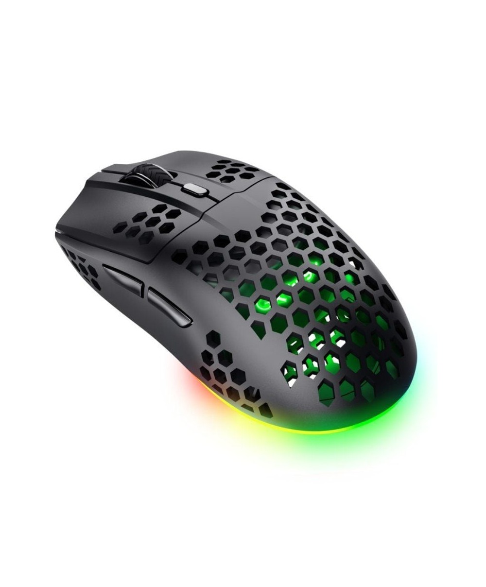Ratón Gaming Inalámbrico Trust Gaming GXT 929 Helox/ Batería recargable/ Hasta 4800 DPI/ Negro