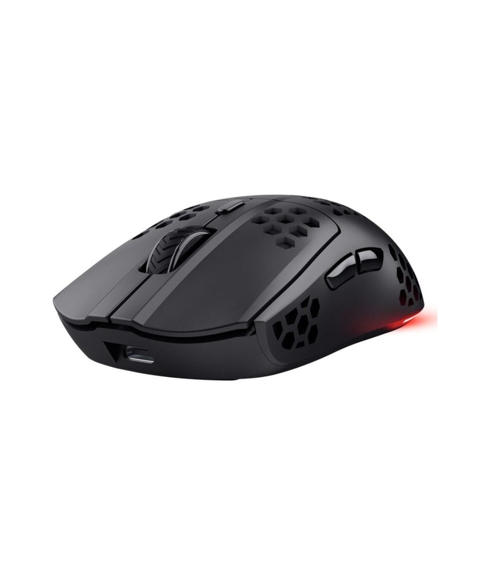Ratón Gaming Inalámbrico Trust Gaming GXT 929 Helox/ Batería recargable/ Hasta 4800 DPI/ Negro