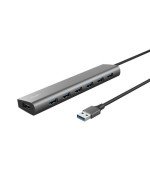 Hub USB 3.2 Gen1 Trust Halyx/ 7xUSB/ 1xUSB-C