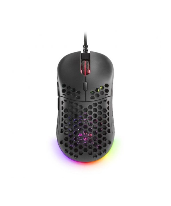 Ratón Mars Gaming MM55 Negro RGB 12800 DPI