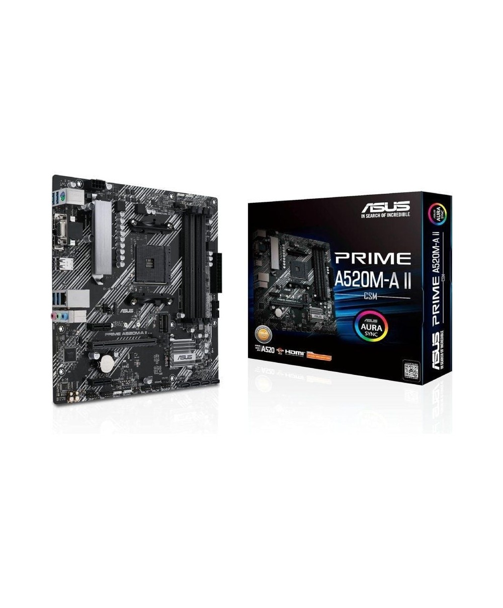 Placa Base Asus Prime A520M-A II/CSM Socket AM4/ Micro ATX