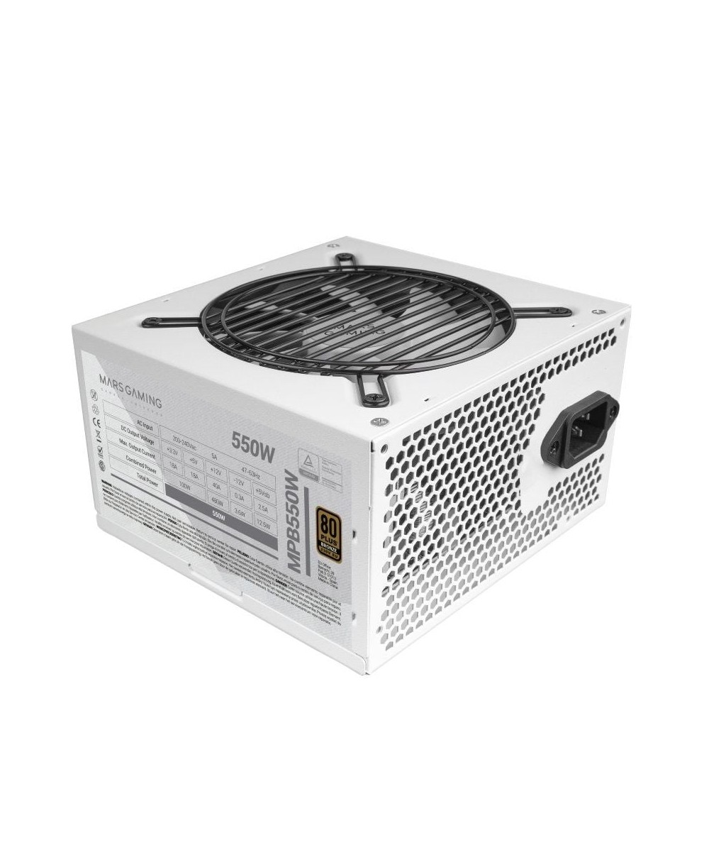 Fuente de Alimentación Mars Gaming MPB550/ 550W/ Ventilador 12cm/ 80 Plus Bronze