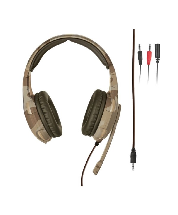 Auriculares Gaming con Micrófono Trust Gaming GXT 492 Carus/ Jack 3.5/ Negros