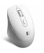 Ratón Ergonómico Inalámbrico por Bluetooth/ 2.4GHz Subblim Curve Ergo Dual Battery Blanco