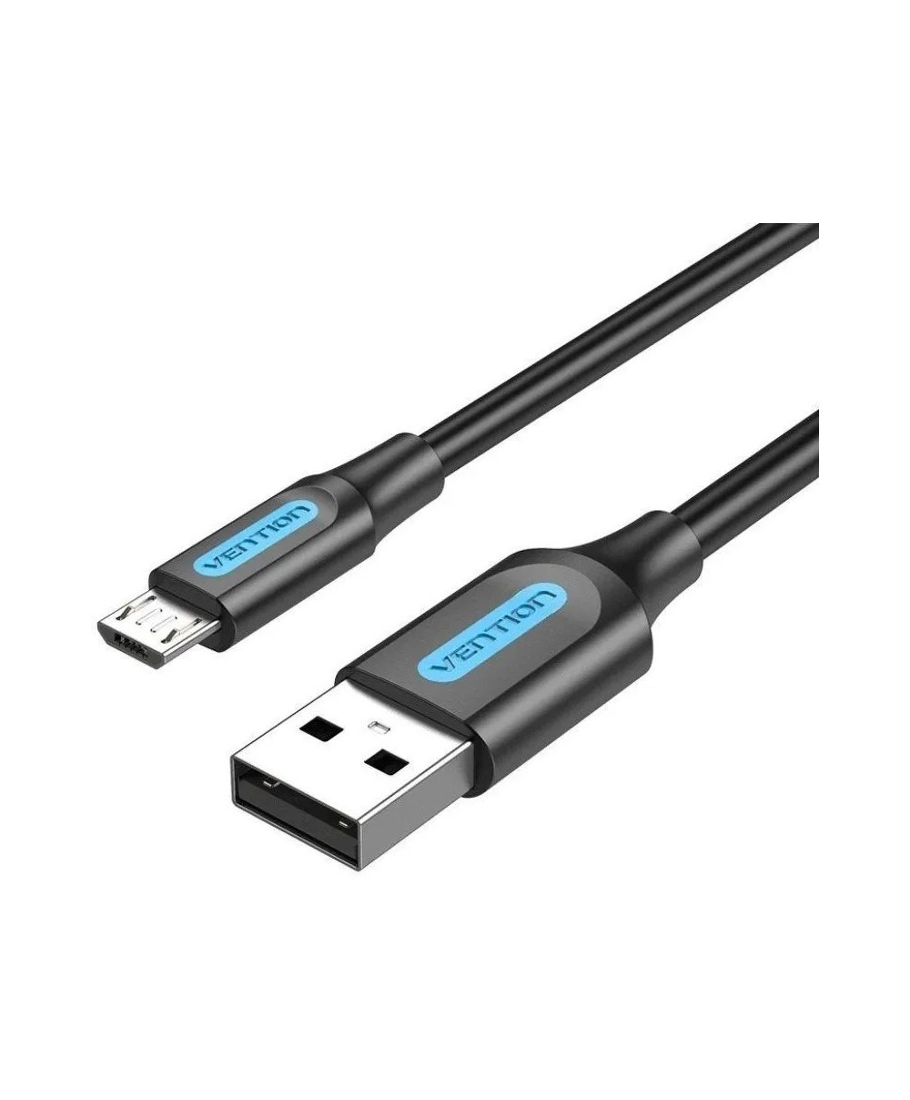 Cable USB 2.0 Vention USB Macho - MicroUSB Macho 1m Negro
