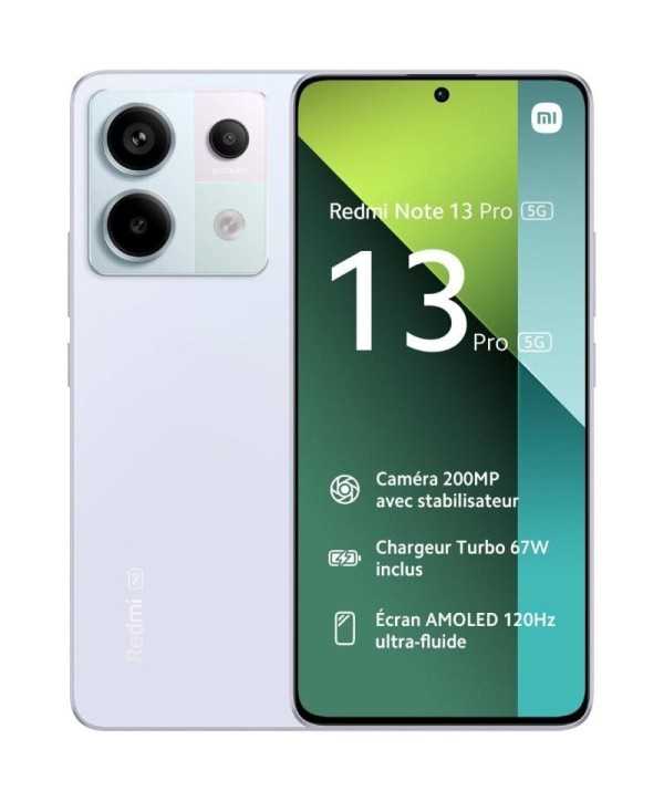 Smartphone Xiaomi Redmi Note 13 Pro 8GB 256GB 6.67" 5G Púrpura