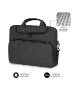 Maletín Subblim Air Padding Laptop Bag para Portátiles hasta 15.6 Gris