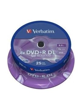 DVD+R DL Verbatim Doble Capa 25U.