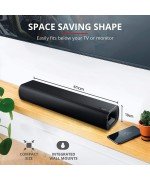 Barra de Sonido con Bluetooth Krom K-POP/ 6W/ 2.0/ Negro