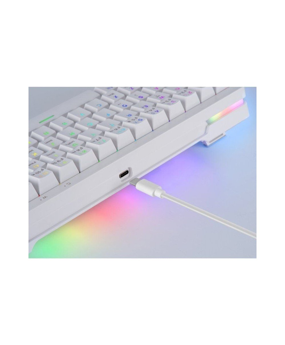 Teclado Gaming Mecánico Mars Gaming MKMINIPRO Switch Marrón Blanco