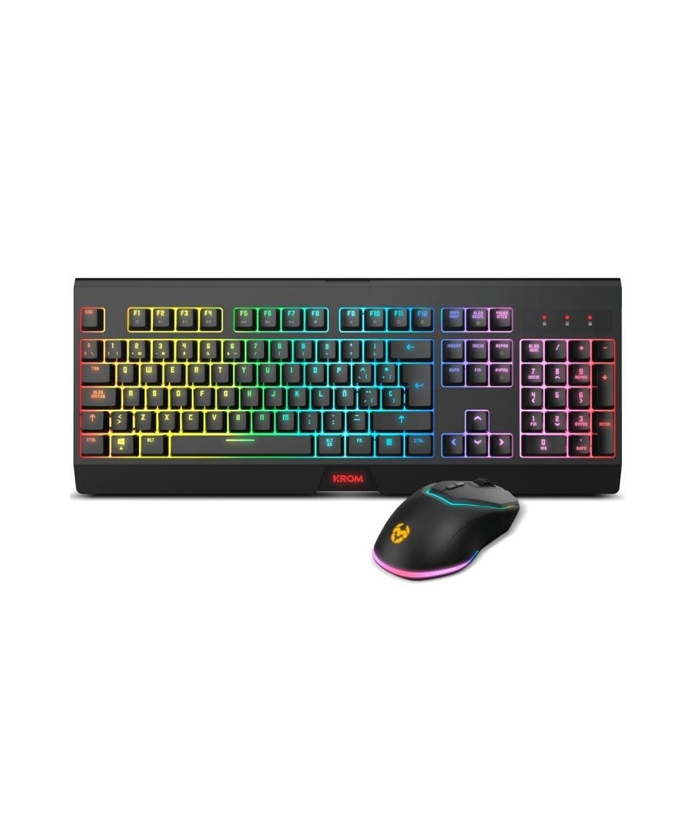 Pack Gaming Krom Kabala/ Teclado + Ratón Inalámbricos