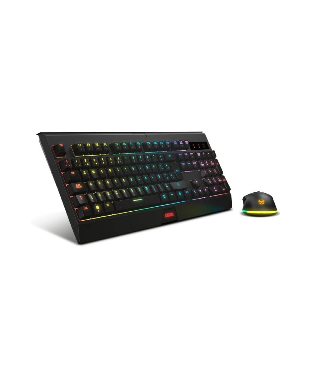 Pack Gaming Krom Kabala/ Teclado + Ratón Inalámbricos