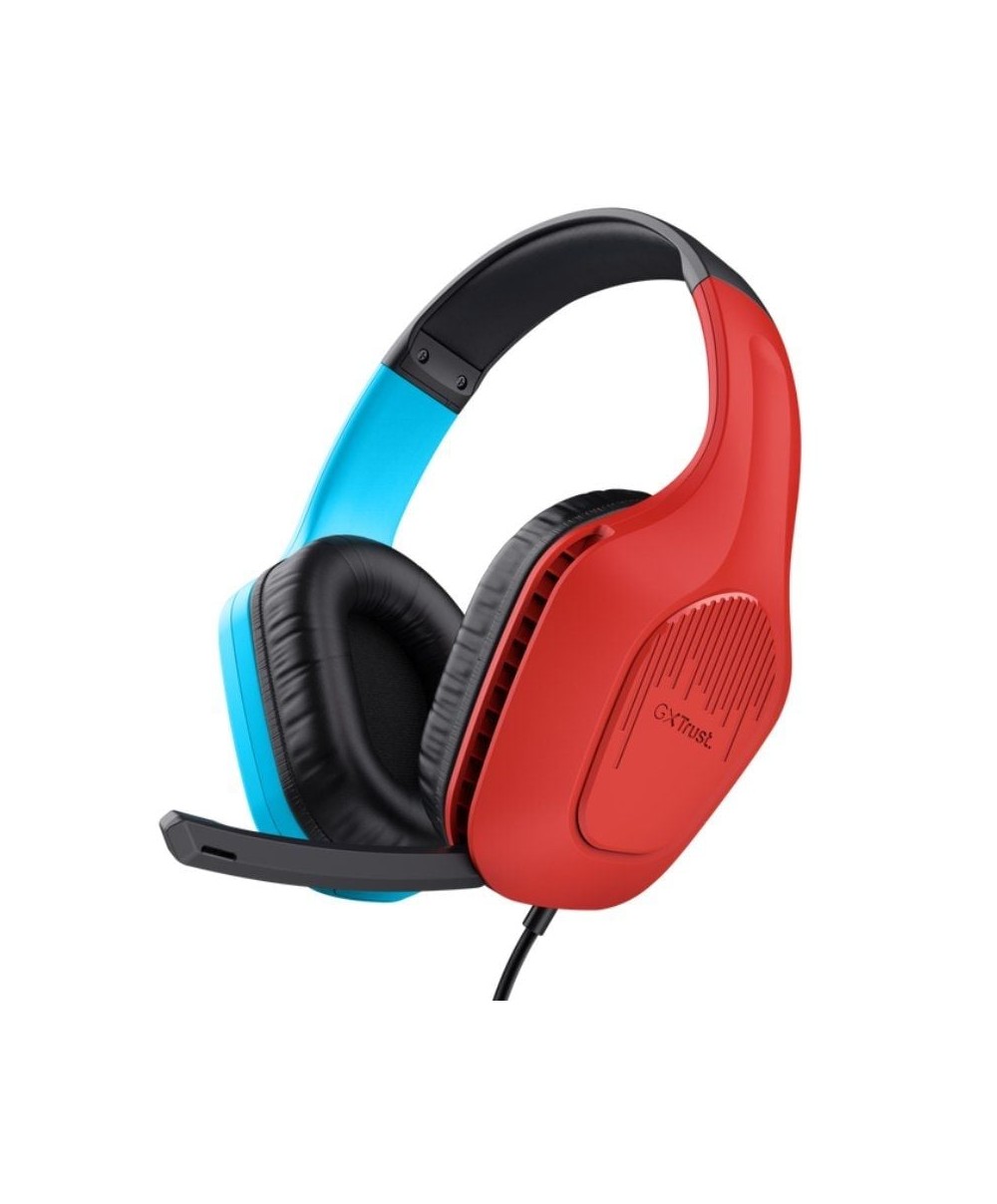 Auriculares Gaming con Micrófono Trust Gaming GXT 415 Zirox Nintendo Switch/ Jack 3.5/ Rojos