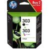 Tinta Original HP Pack 303 Color y Negro