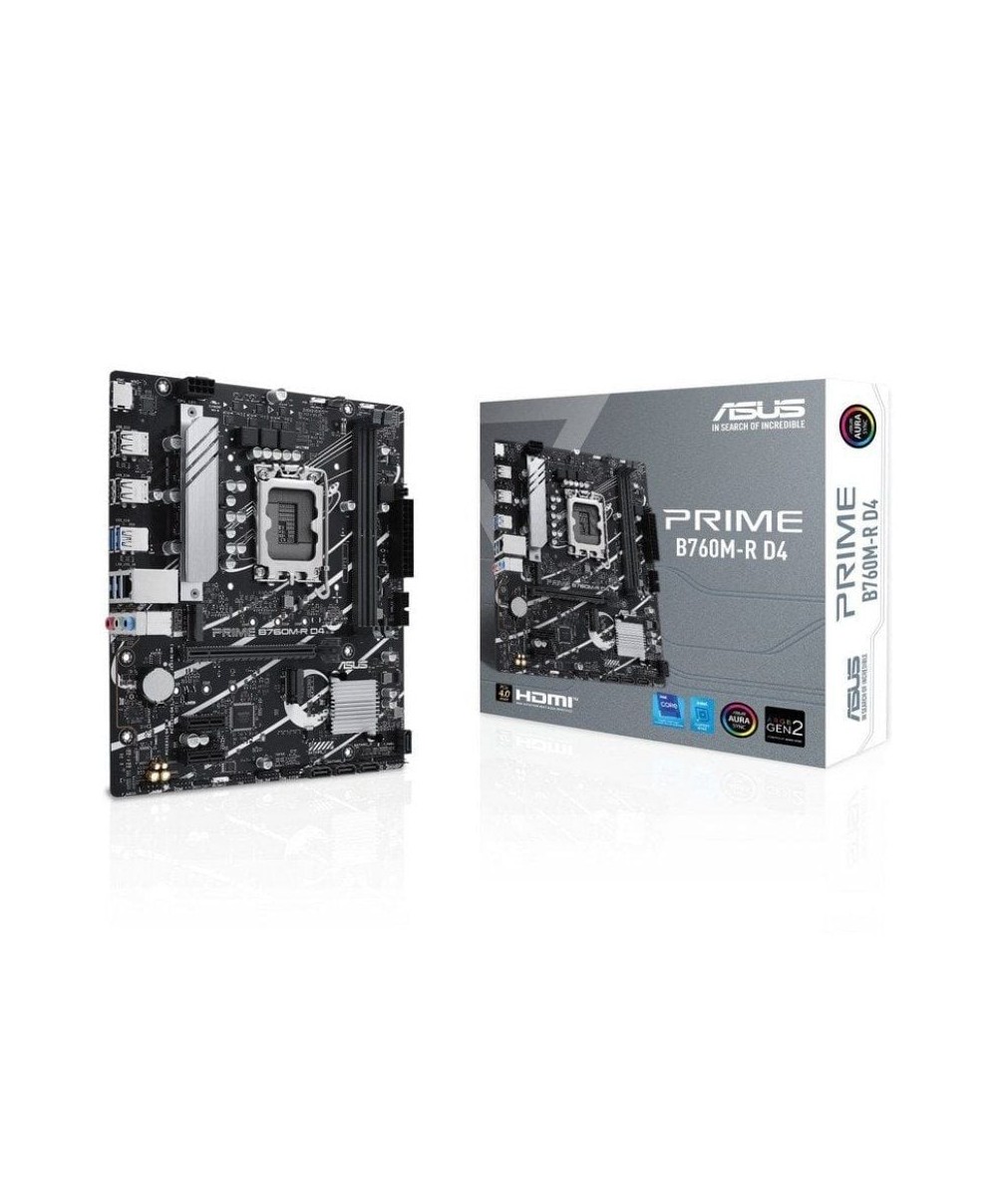 Placa Base Asus PRIME B760M-R D4 Socket 1700/ Micro ATX
