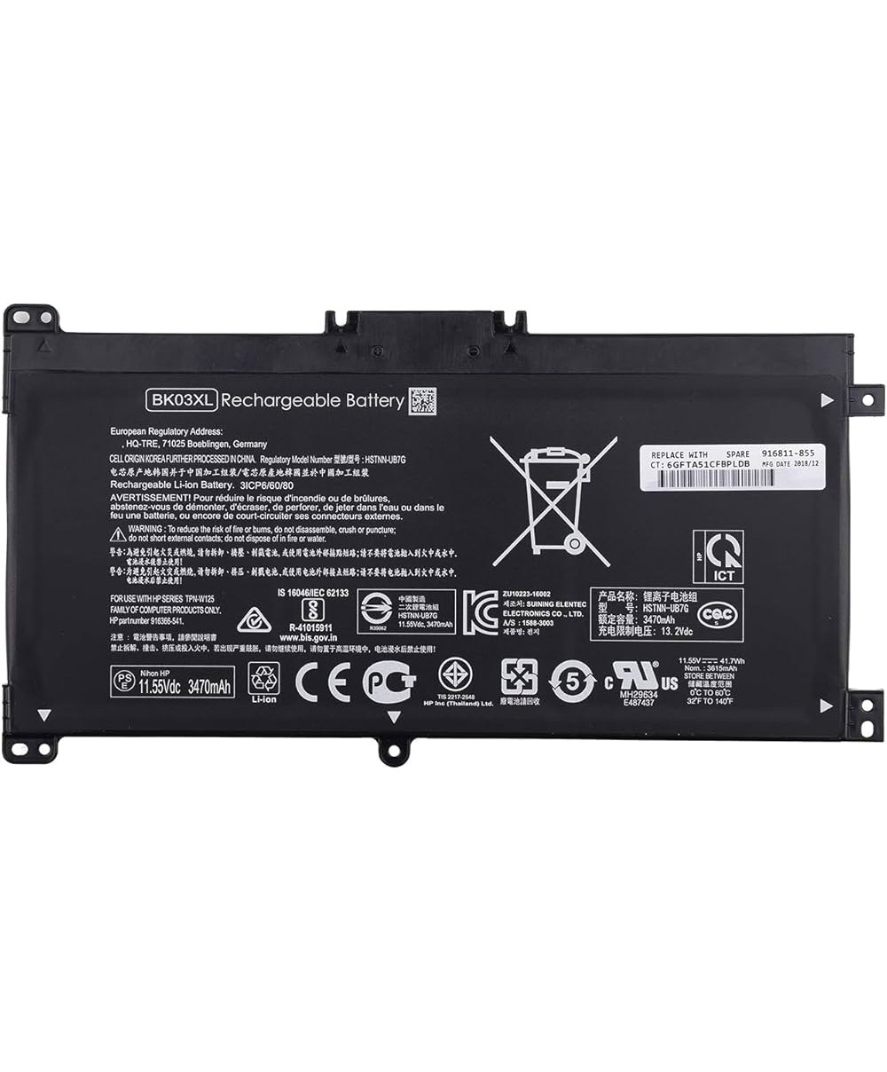 Bateria Compatible para Hp BK03XL BK03 41.7Wh