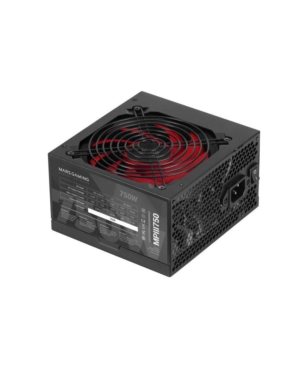 Fuente de Alimentación Mars Gaming MPIII750 750W Ventilador 12cm