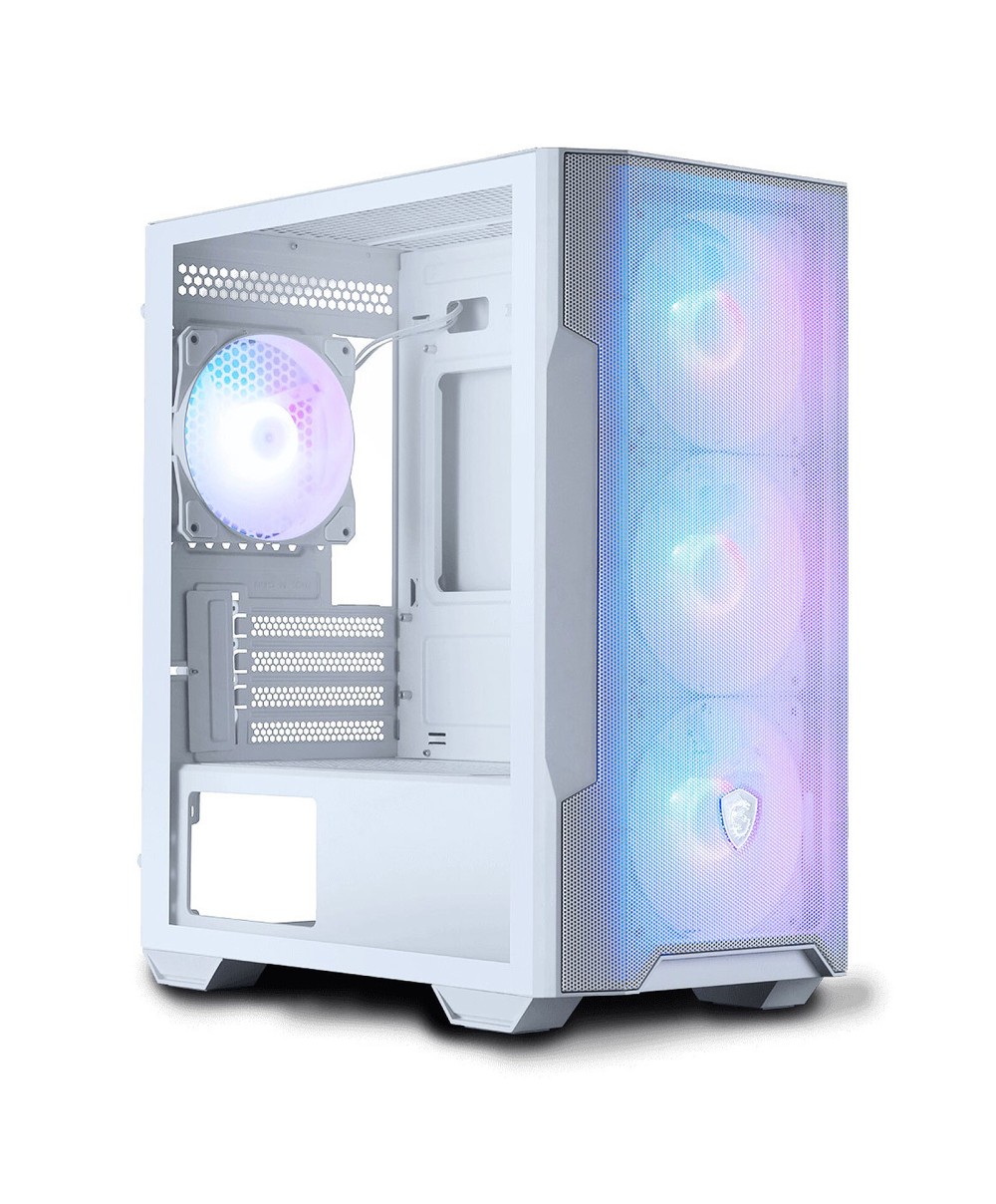 Caja ATX MSI MAG Forge M100R Blanca