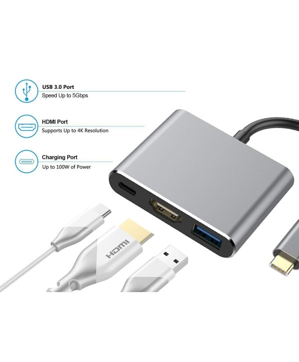 Adaptador USB-C Macho a HDMI USB USB-C 4K
