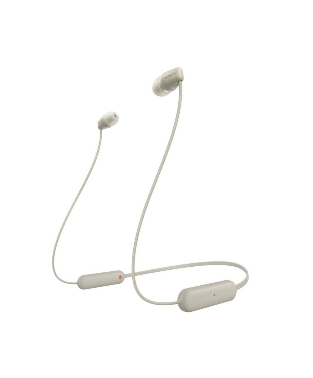 Auriculares Inalámbrico Intrauditivos Sony WI-C100/ con Micrófono/ Bluetooth/ Beige