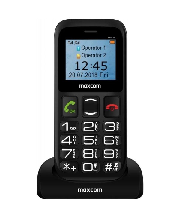 Teléfono Móvil Maxcom Confort MM426/ Negro