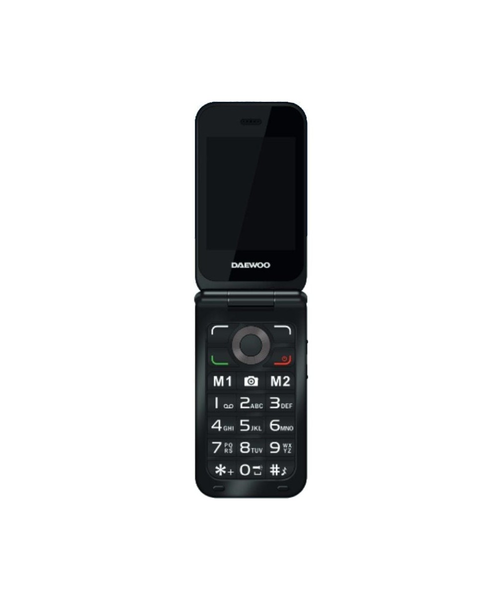 Teléfono Móvil Daewoo DW8003BK para Personas Mayores/ Negro