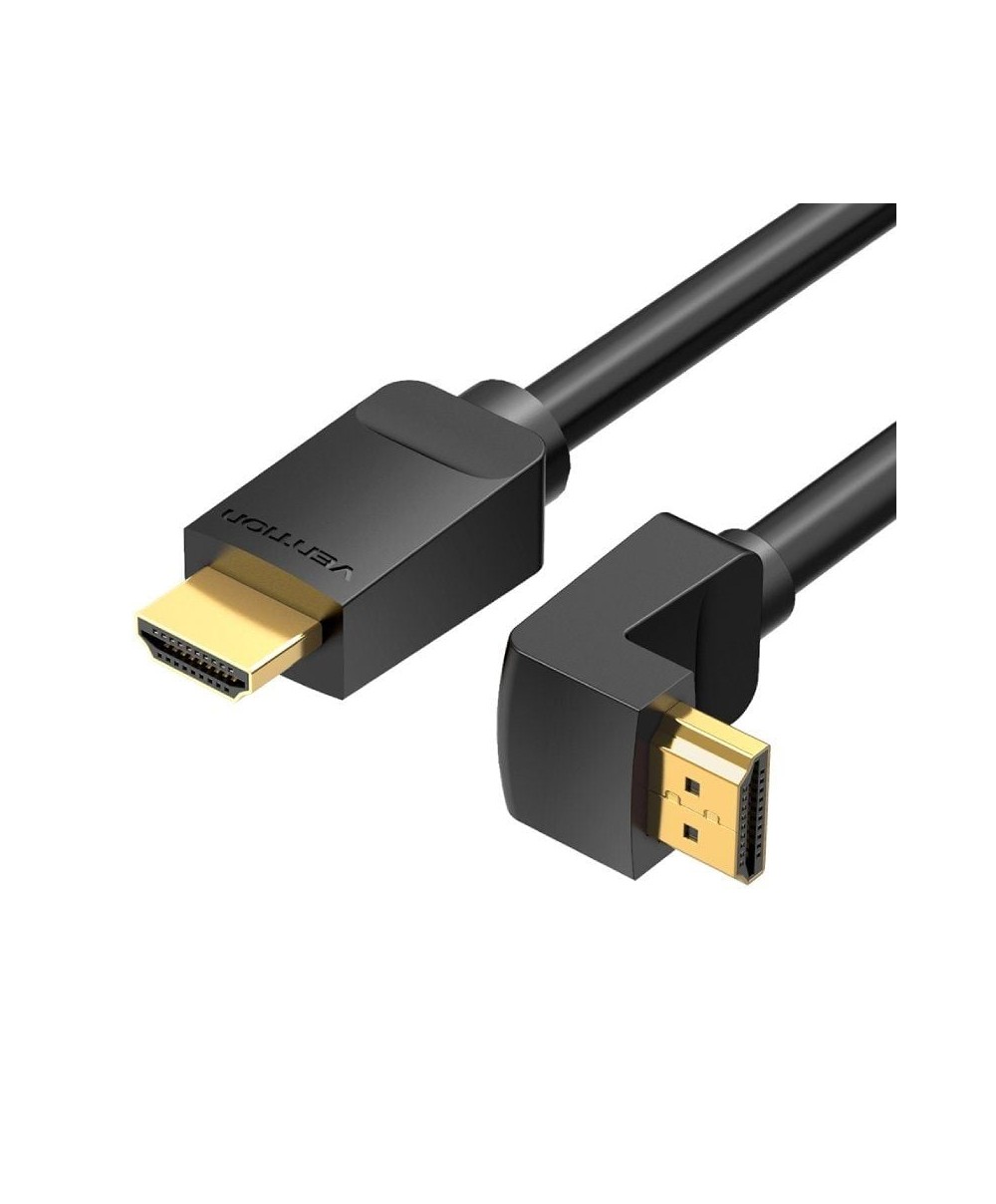 Cable HDMI 2.0 4K Acodado Vention HDMI 1.5m Negro
