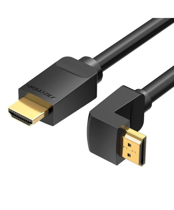 Cable HDMI 2.0 4K Acodado Vention HDMI 1.5m Negro