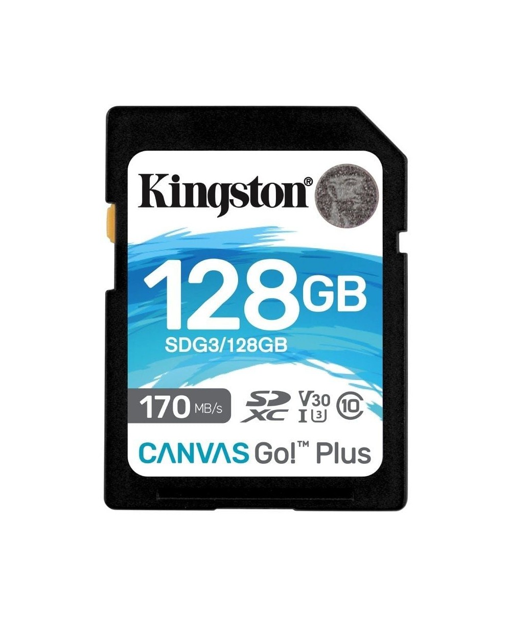 Tarjeta de Memoria Kingston CANVAS Canvas Go! Plus 128GB SD XC/ Clase 10/ 170MBs