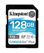 Tarjeta de Memoria Kingston CANVAS Canvas Go! Plus 128GB SD XC/ Clase 10/ 170MBs