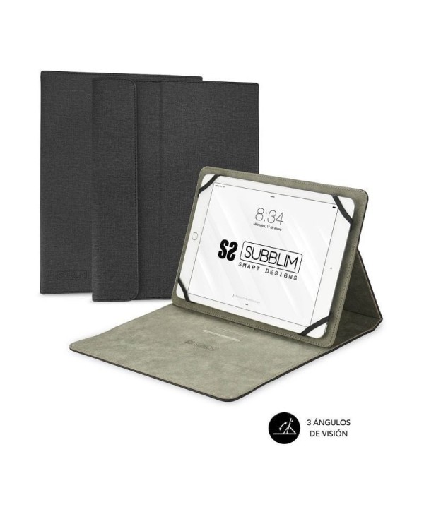 Funda Subblim Clever Stand para Tablets de 9"-10.1"/ Negra
