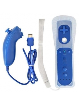 Pack Remote + Nunchuk - Azul- compatible motion plus