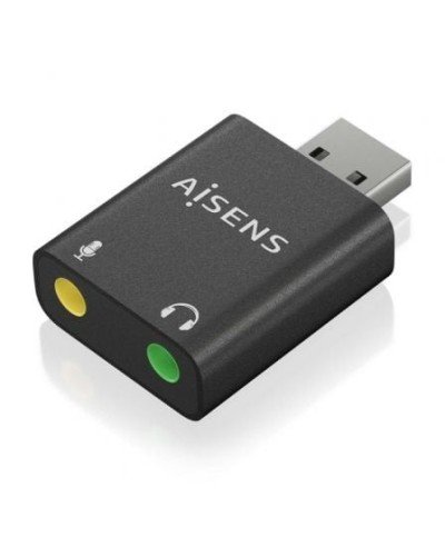 Tarjeta de Sonido Aisens USB Macho - 2x Jack 3.5 Hembra