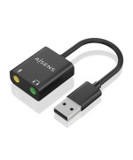 Tarjeta de Sonido Aisens  USB Macho - 2xJack 3.5 Hembra
