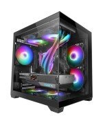 Caja Gaming Minitorre Mars Gaming MC-VIEW2/ Negra