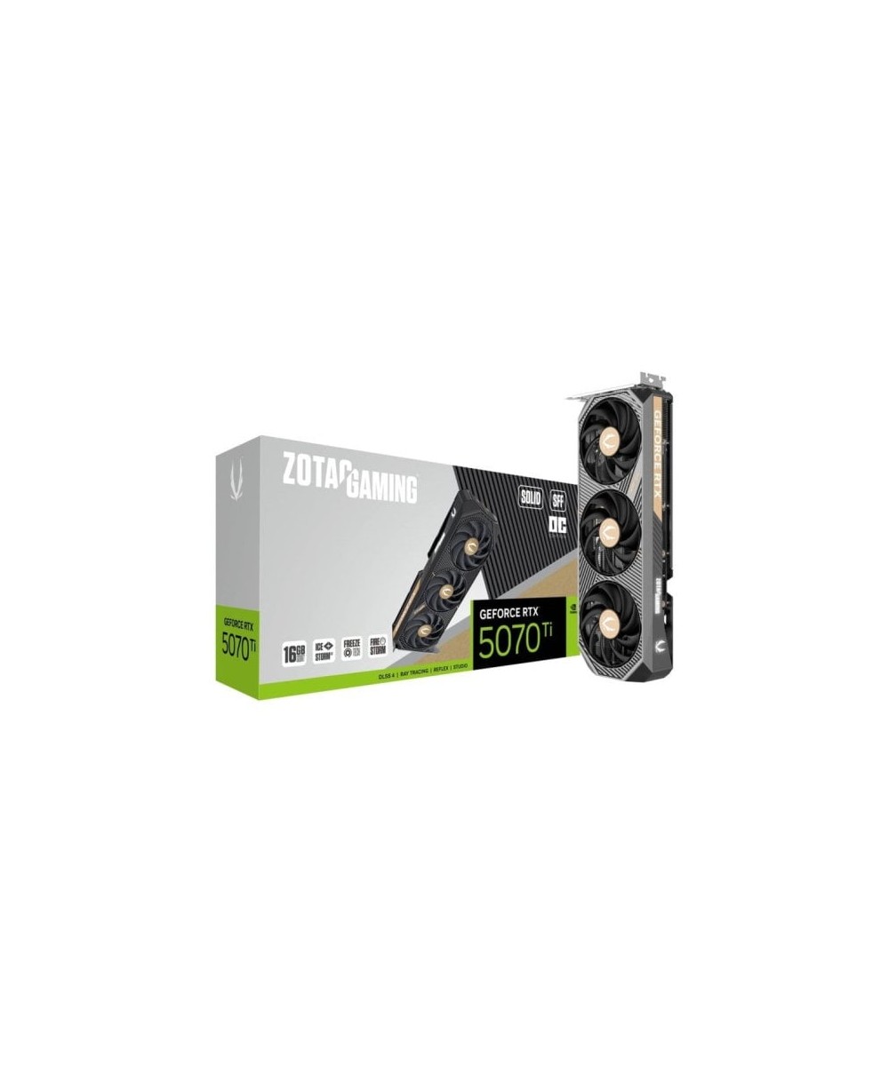 Tarjeta Gráfica Zotac GAMING GeForce RTX 5070 Ti SOLID SFF NVIDIA 16 GB GDDR7