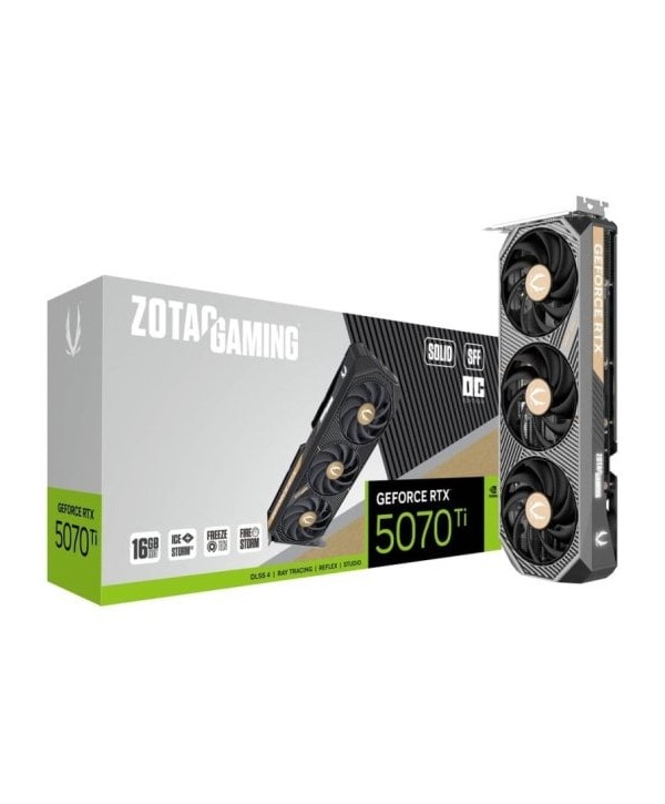 Tarjeta Gráfica Zotac GAMING GeForce RTX 5070 Ti SOLID SFF NVIDIA 16 GB GDDR7