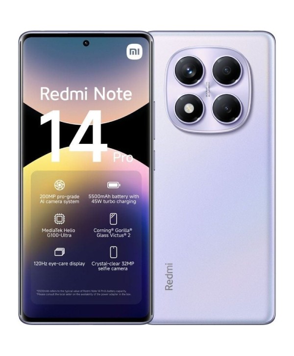 Smartphone Xiaomi Redmi Note 14 Pro 8GB/ 256GB/ 6.67"/ Purpura