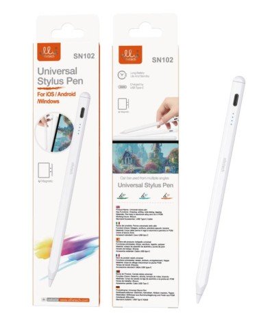 Lapiz Capacitivo Active Stylus Pen ellie SN102 Para Apple android windows Blanco