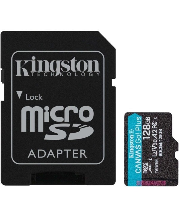 Tarjeta de Memoria Kingston CANVAS Go! Plus 128GB microSD