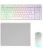 Pack Gaming Mars Gaming MCPWTKL/ Teclado Inalámbrico + Ratón Inalámbrico + Alfombrilla