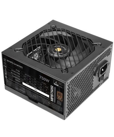 Fuente de Alimentación Mars Gaming MPB750SI/ 750W/ Ventilador 12cm/ 80 Plus Bronze