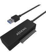 Adaptador para Discos Duros 2.5"/3.5" Aisens ASE-35A01B/ USB 3.0 - SATA/ con Alimentador